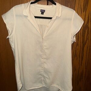 Patagonia Women's Off-White Button-Down Shirt